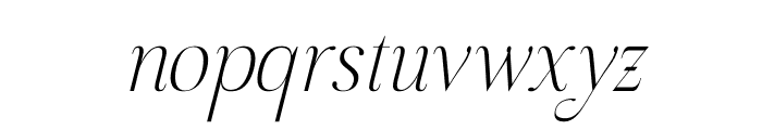 Sageffine Italic Font LOWERCASE