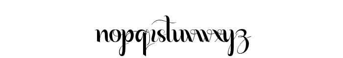 SagitariusSwash-Regular Font LOWERCASE