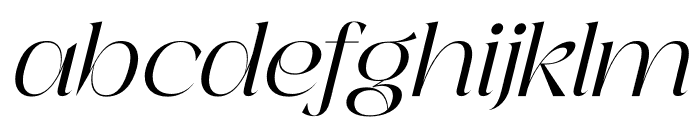 Sagite Italic Font LOWERCASE