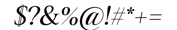 Sagitha Serif Italic Font OTHER CHARS