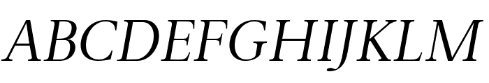 Sagitha Serif Italic Font UPPERCASE