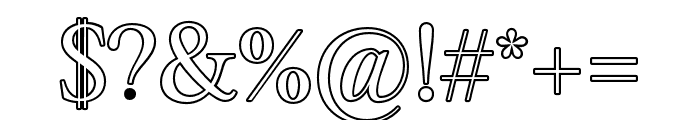 SagithaOutline-Regular Font OTHER CHARS