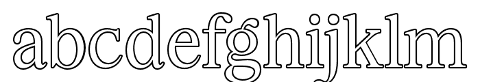 SagithaOutline-Regular Font LOWERCASE