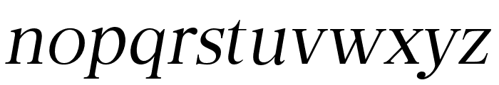 SagithaSerif-Italic Font LOWERCASE