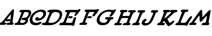 Sagittarius Slab Italic Font UPPERCASE