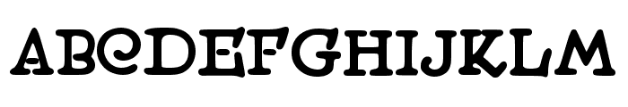 Sagittarius Slab Regular Font UPPERCASE