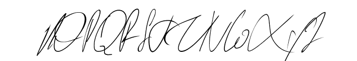 Sagoe Signature Font UPPERCASE