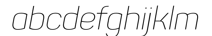 Sahar-ExtraLightItalic Font LOWERCASE