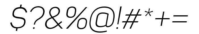 Sahar-LightItalic Font OTHER CHARS