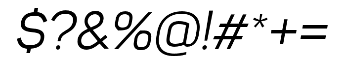 Sahar-RegularItalic Font OTHER CHARS