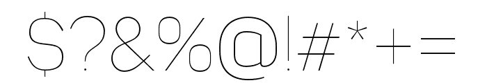 Sahar-Thin Font OTHER CHARS