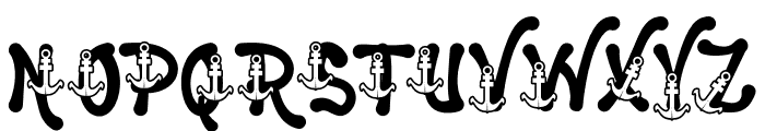 Sailing Scribe Five Font UPPERCASE