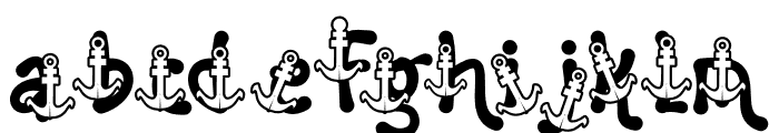 Sailing Scribe Five Font LOWERCASE