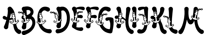 Sailing Scribe Four Font UPPERCASE