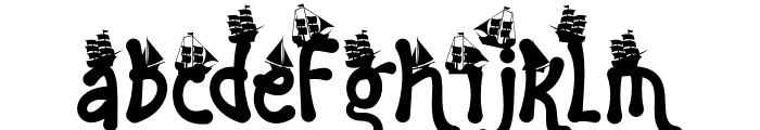 Sailing Scribe Nine Font LOWERCASE