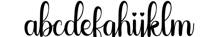 Sailyme Font LOWERCASE