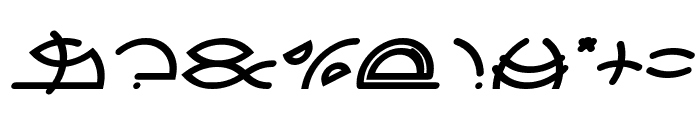 Saint Fighter Aqua Bold Italic Font OTHER CHARS