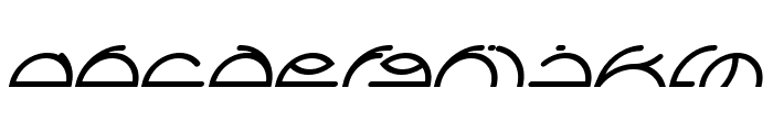 Saint Fighter Aqua Bold Italic Font LOWERCASE