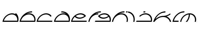 Saint Fighter Aqua Italic Font LOWERCASE