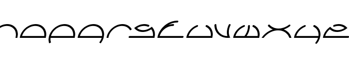 Saint Fighter Aqua Italic Font LOWERCASE
