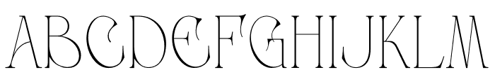 Saint Saturn Thin Font UPPERCASE