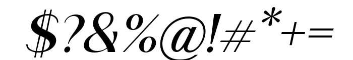 Saldo-MediumItalic Font OTHER CHARS