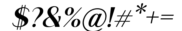 Saldo SemiBold Italic Font OTHER CHARS