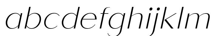 Saldo-ThinItalic Font LOWERCASE