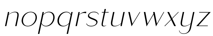 Saldo-ThinItalic Font LOWERCASE