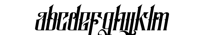 Salliery Italic Font LOWERCASE