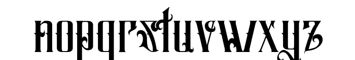 Salliery Font LOWERCASE
