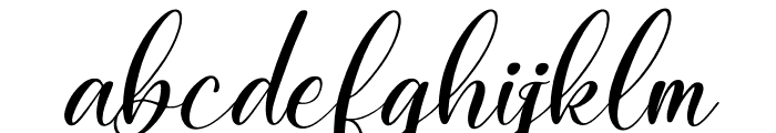 Salmah Italic Font LOWERCASE