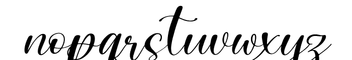Salmah Italic Font LOWERCASE
