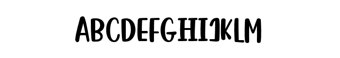 SalmonQueenSans Font UPPERCASE