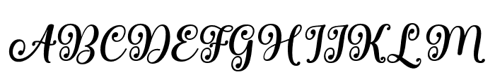 SalmonQueenSlant Font UPPERCASE