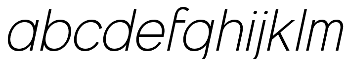 Salmond Light Oblique Font LOWERCASE