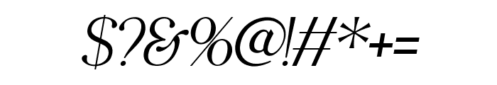 Salsify-Italic Font OTHER CHARS