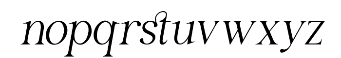 Salsify-Italic Font LOWERCASE