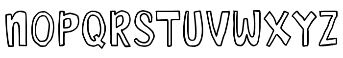 SaltyCoast-Outline Font LOWERCASE