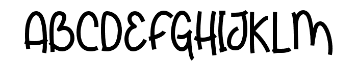 Salueteley-Regular Font UPPERCASE