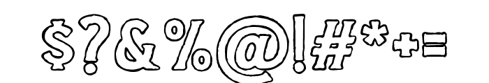 Salveation-SerifOutlineRough Font OTHER CHARS