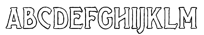 Salveation-SerifOutlineRough Font LOWERCASE