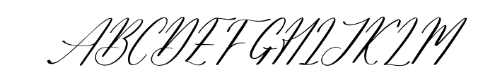 Salyatori Quinbella Italic Font UPPERCASE