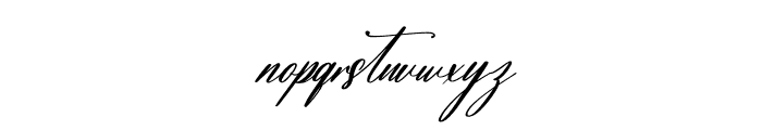 Salyatori Quinbella Italic Font LOWERCASE