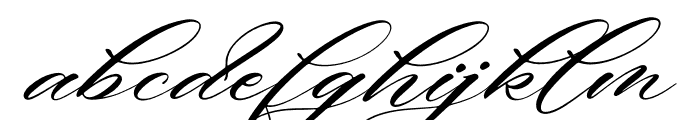 Salysta Victoria Italic Font LOWERCASE