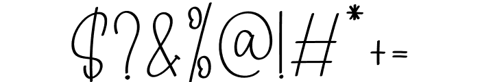 Samanta Signature Font OTHER CHARS