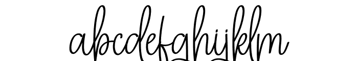 Samanta Signature Font LOWERCASE