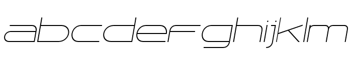 Samara Thin Italic Font LOWERCASE