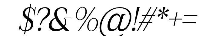 Samarossa Italic Font OTHER CHARS