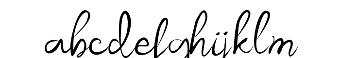 SamballHandwritten-Regular Font LOWERCASE